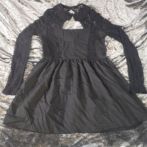 Elegant Black Lace Dress